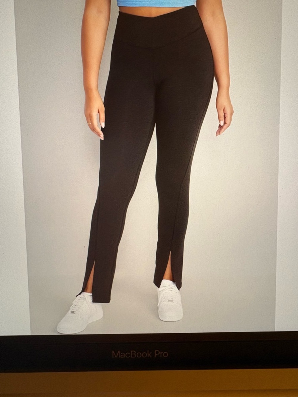 Brand New Extra High-Waisted PowerChill Cross-Front Split-Hem Leggings 3X
